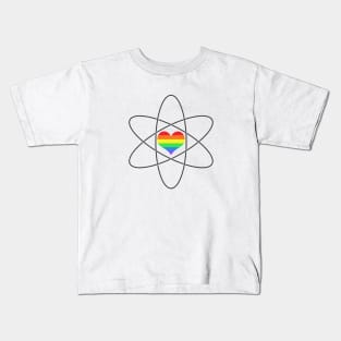 Atom Peace Heart Kids T-Shirt